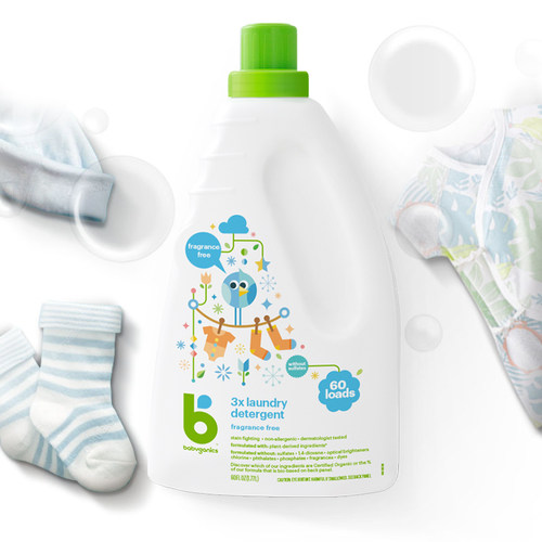 甘尼克宝贝儿童宝宝专用婴儿洗衣液3倍浓缩1.77L瓶装无香植物成分 - 图3