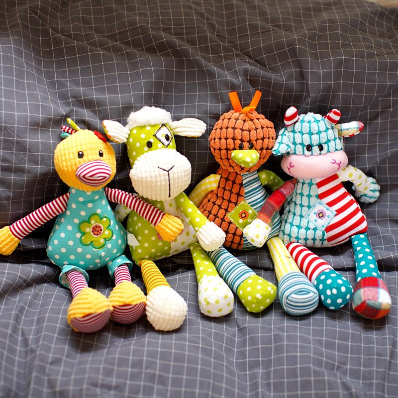 儿童毛绒玩具安抚抱着睡可爱小牛羊鸡丑萌宝宝女孩玩偶布娃娃公仔,淘宝优惠券,粉丝福利购,淘宝优惠卷