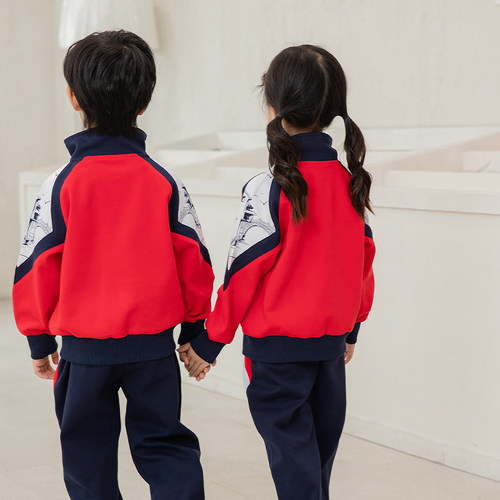 中小学生校服套装男女童活力班服运动入园照老师幼儿园园服春秋装 - 图1