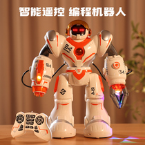 Children early teach intelligent robot toy boys remote control will walk boys electric programming learning robots