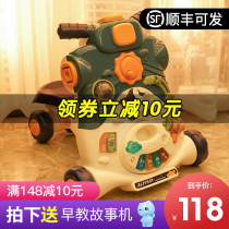 Baby Walkway Car Pushcart Infant Child Learning Walking Walking Aid 6-18-month Walking Trolley Toy