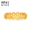 Ming brand jewelry t5G gold rich Bing money slam ring pure gold hollow copper coin solid mouth finger ring AFM0401