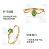 Ming brand jewelry 18K chrysoberyl wave ring