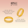 Ming brand jewelry ancient pure gold ring fashionable shiny diamond ring pre-sale JRN0285