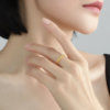 Ming brand jewelry matching gold ring pure gold braided small ring couple ring wedding ring gift AFM0306