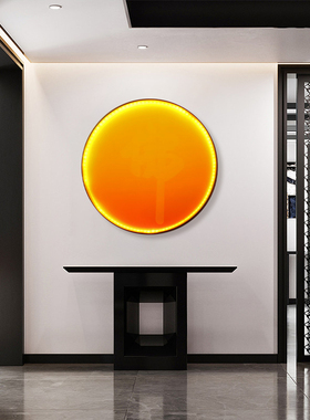 佛龛圆形背景灯佛光灯佛像