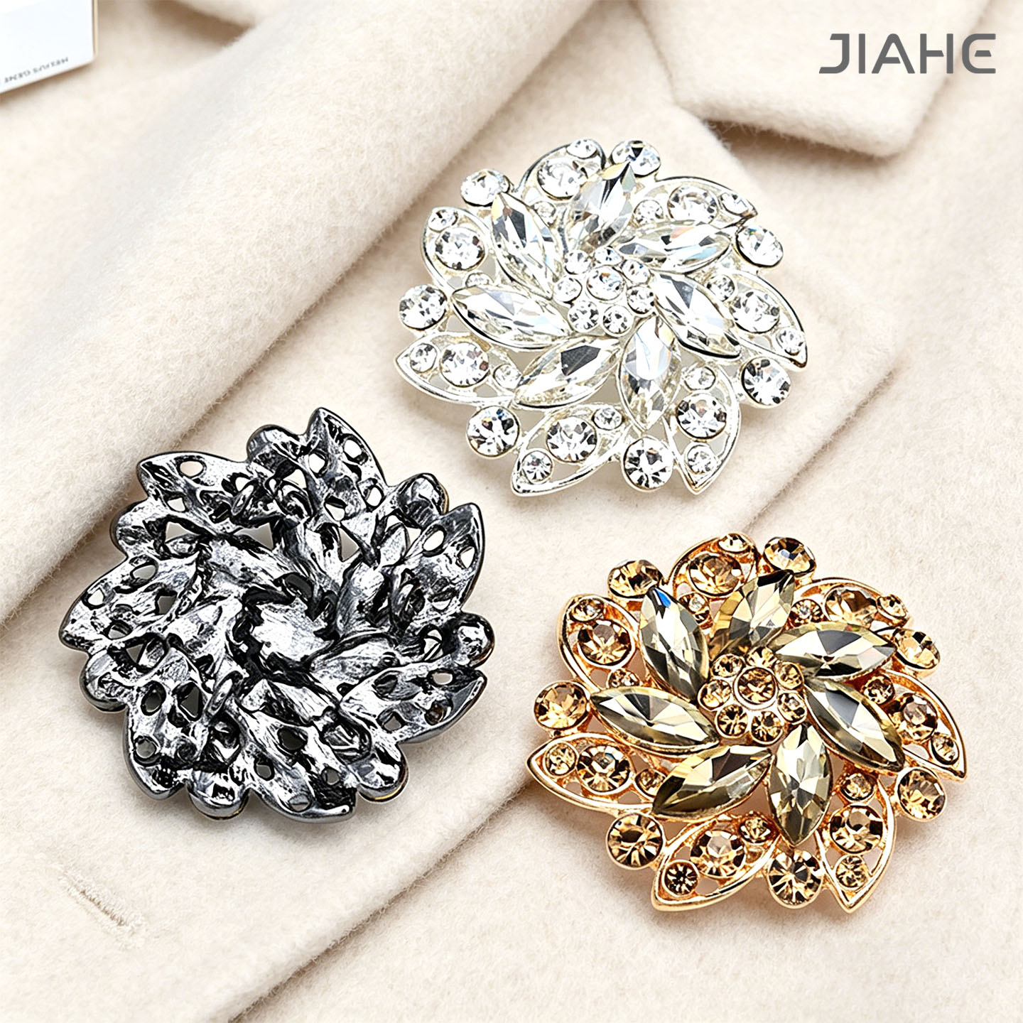 Buttons gold silver coat buttons gun sable buttons black