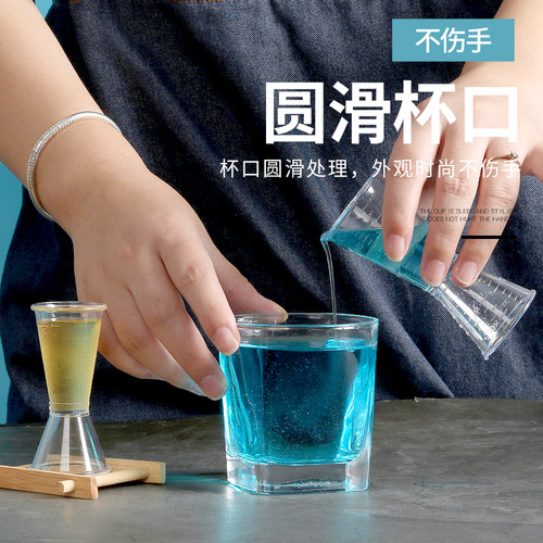 PC树脂盎司杯 带刻度量杯 安士杯 量酒器 咖啡奶茶鸡尾酒20/40cc - 图1