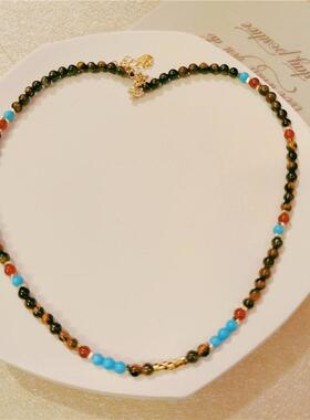 2024新款小众设计天然石串珠项链