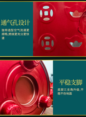 不锈钢烧纸桶烧金桶烧经桶聚宝盆
