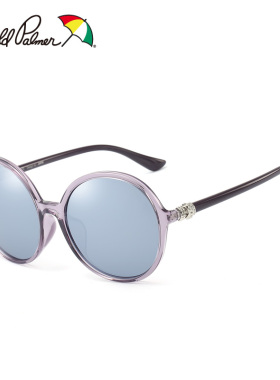 花雨伞韩版复古风偏光圆框太阳镜