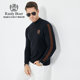 Raidy Boer/Raidy Boer men's autumn and winter embroidered rhinestone half turtleneck sweater sheep sweater 5152