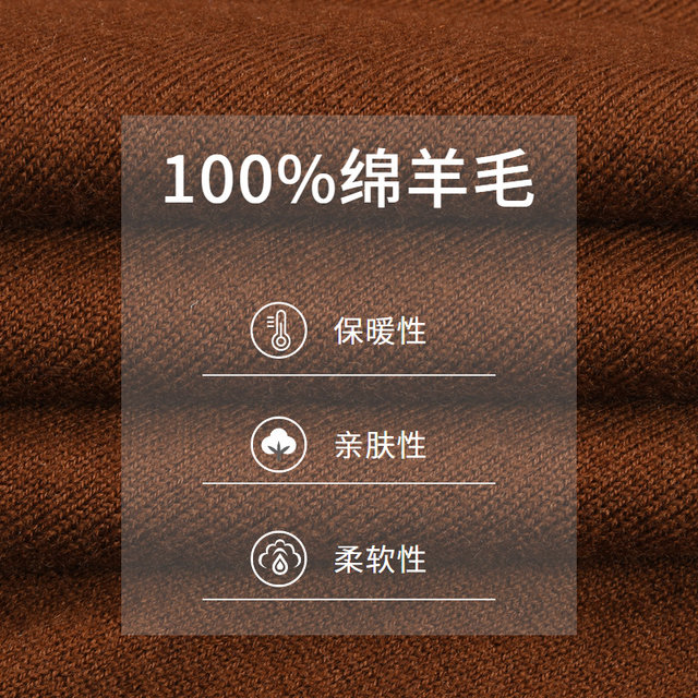 Raidy Boer/Raidy Boer men's autumn and winter embroidered rhinestone half turtleneck sweater sheep sweater 5152