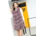 2017 mùa đông nhập khẩu cáo lông cỏ vest da quần áo phụ nữ áo khoác dài mỏng lông thú vest - Faux Fur