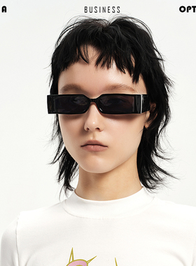 方形太阳眼镜街拍欧美