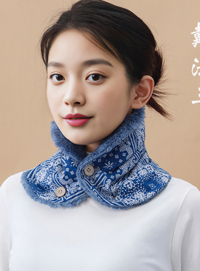 加绒保暖女士护颈汉服小围脖