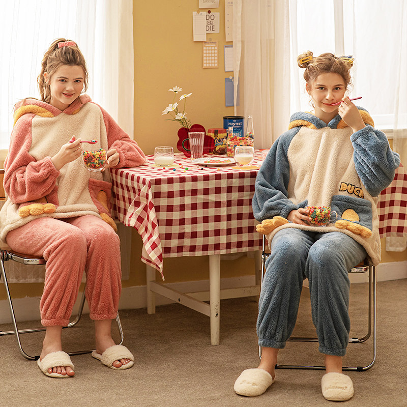 雪尔绵秋冬睡衣家居服套装北极绒 雪尔绵睡衣/家居服套装