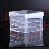 Цветочный магазин, упаковка, прозрачная акриловая стеклянная подарочная коробка