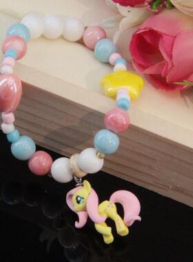 糖果色礼物花朵串珠手链可爱风