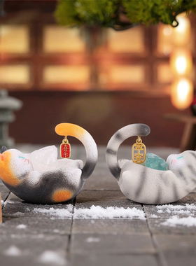 小豆丁盲盒家居装饰摆件装饰品