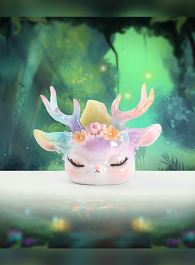 小豆丁盲盒水晶石祈愿好运礼物