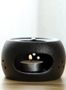 蜡烛温茶炉陶瓷底座中式保温炉加热煮茶温茶器餐厅酒店花茶暖茶炉