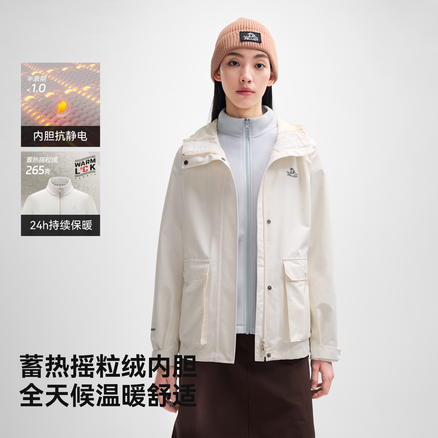 伯希和新款户外三合一！国庆旅游变天必备！
