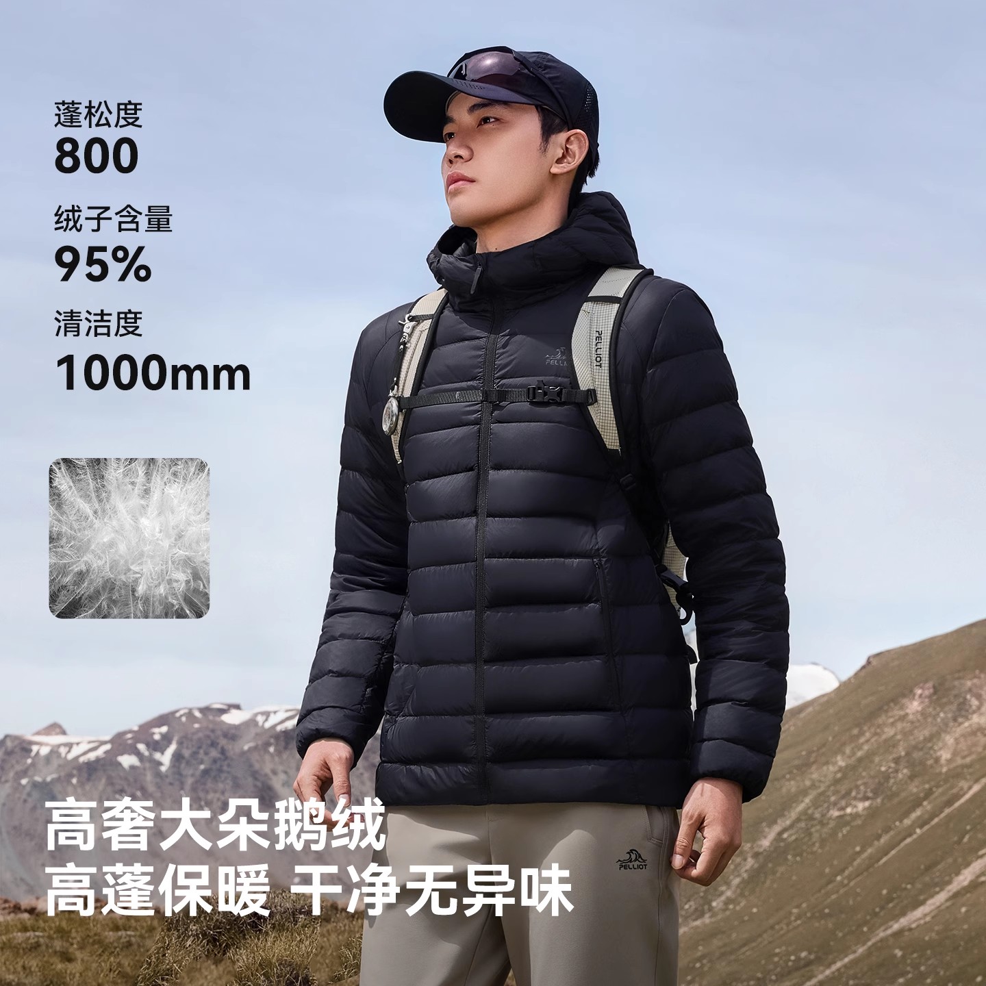 【经典3.0】伯希和轻薄排骨羽绒服800蓬女外套户外冲锋衣内胆男