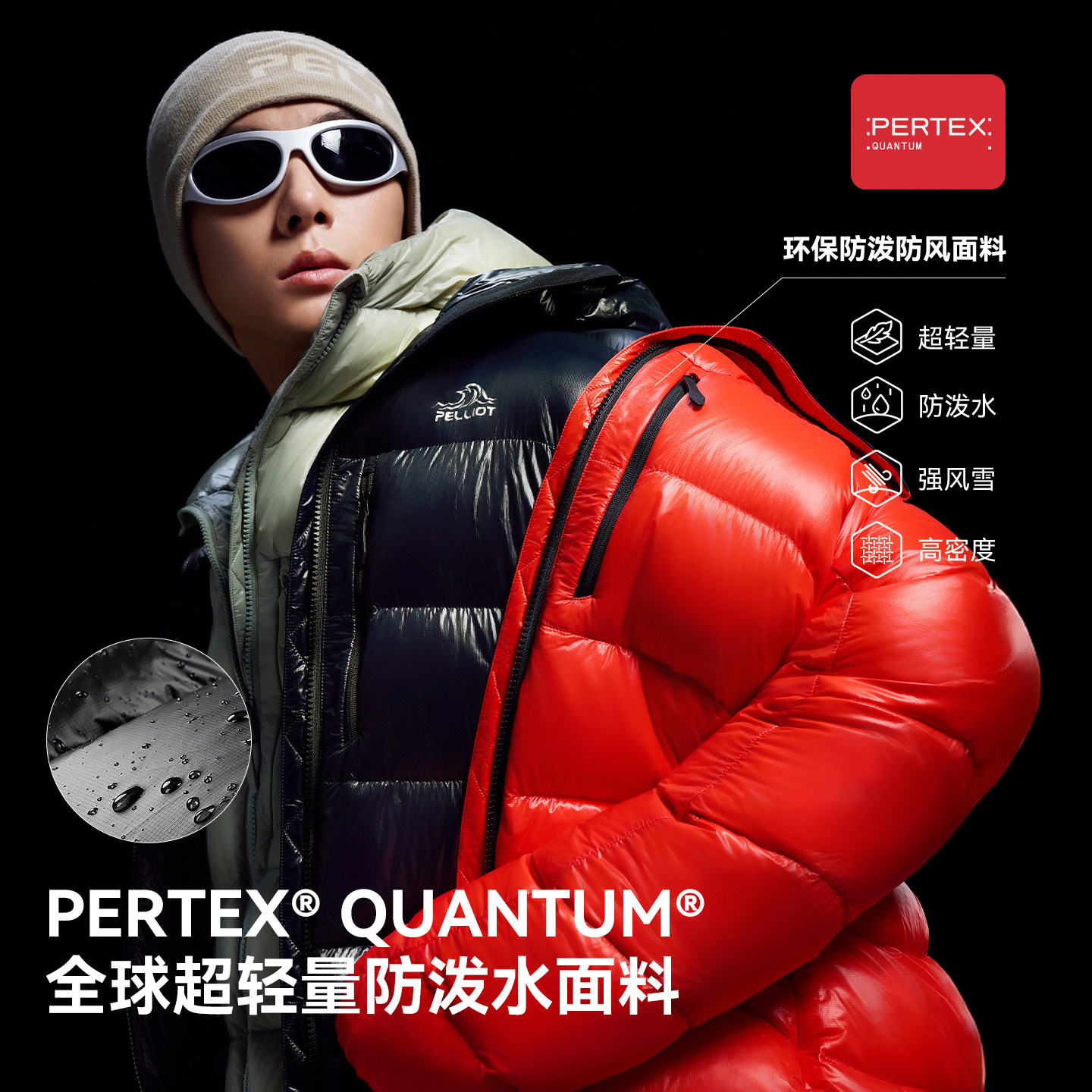 【冰河LT】伯希和户外900蓬羽绒服新款冬季男PERTEX鹅绒保暖外套