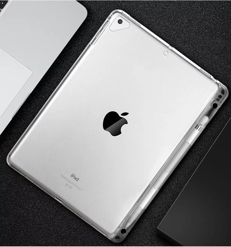 适用2020ipad11透明全包软壳IPAD12.9透明TPU笔槽ipad11笔槽保护 - 图0