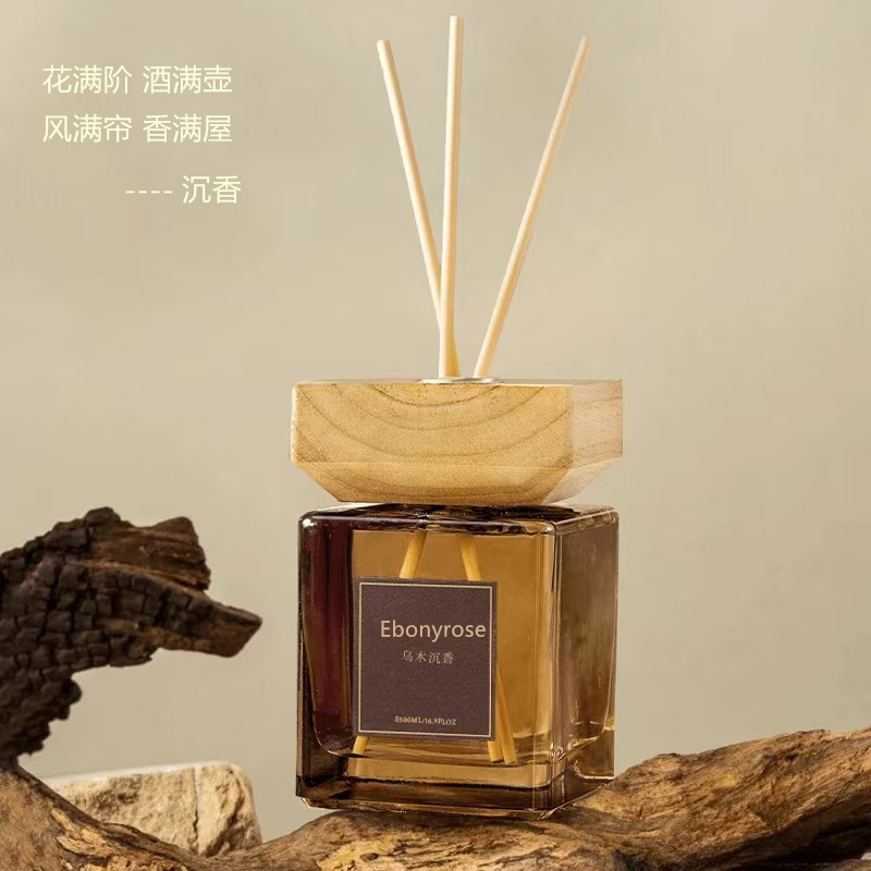 东方韵味500ML大容量无火香薰酒店客厅家居室内持久扩香藤条香薰 - 图0