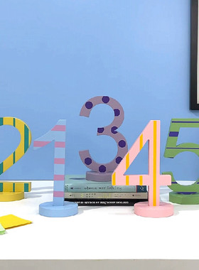 米图宝贝木质桌面摆件儿童房装饰