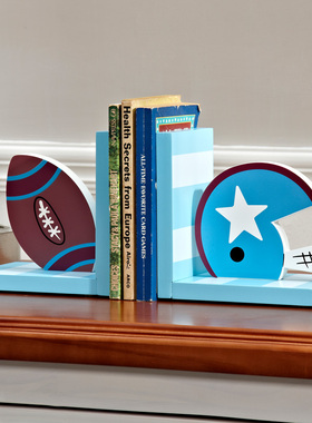 书挡摆件卡通木质儿童房桌面书立