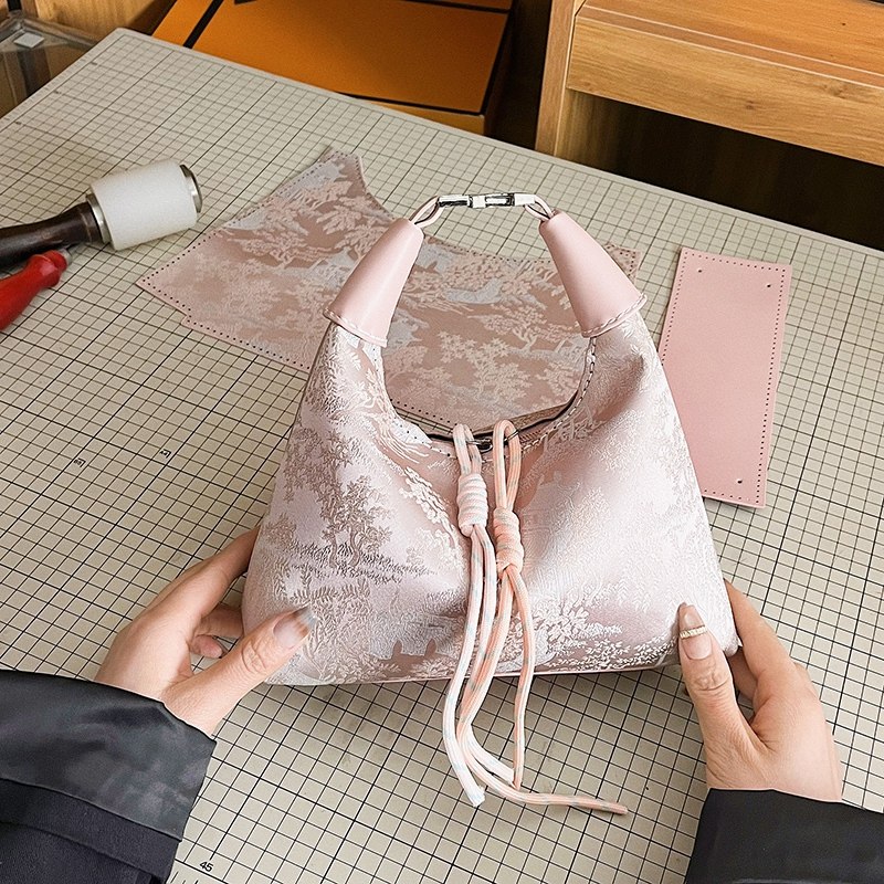 饺子包新中式国风刺绣diy手工编织包包自制材料包单肩斜挎女士包,淘宝优惠券,粉丝福利购,淘宝优惠卷