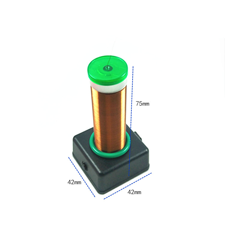 小黑盒底座单管自激特斯拉线圈，5VDC供电，隔空无线输电点灯包邮-图0