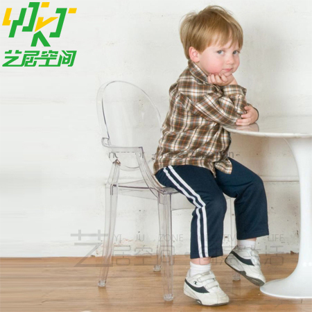 兒童魔鬼椅幼兒園ins創意凳攝影道具透明塑料寶寶餐椅 兒童房椅子