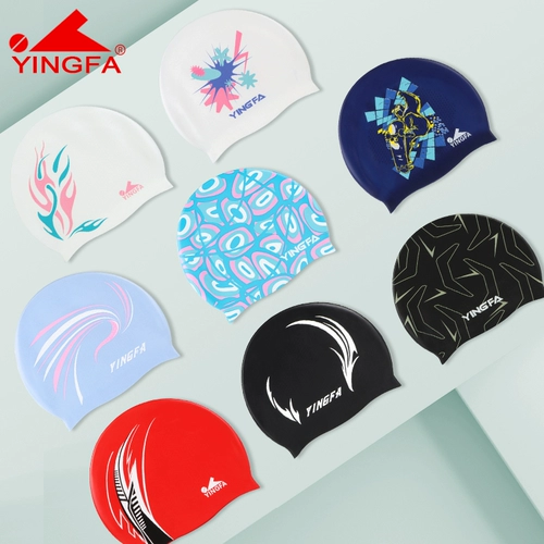 Yinghai Plaging Cap Big Children Silicone Silicone Sily-Tie Head for Women Long Hair Shropething Мужчины Водонепроницаемое плавание без морщин.