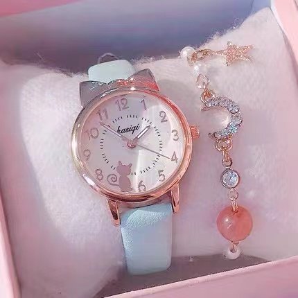 儿童手表女只看时间防水防摔可爱卡通夜光女孩小学生指针式电子表,淘宝优惠券,粉丝福利购,淘宝优惠卷