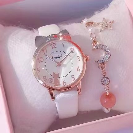 儿童手表女只看时间防水防摔可爱卡通夜光女孩小学生指针式电子表,淘宝优惠券,粉丝福利购,淘宝优惠卷