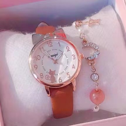 儿童手表女只看时间防水防摔可爱卡通夜光女孩小学生指针式电子表,淘宝优惠券,粉丝福利购,淘宝优惠卷