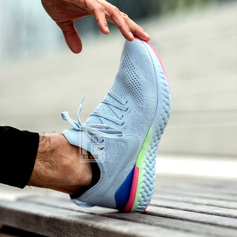 nike epic react flyknit2男樱花粉 寻我体育 支持知解鉴定跑步鞋