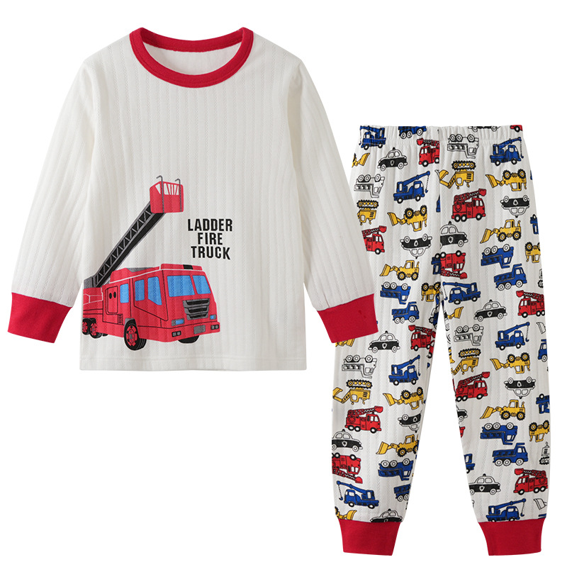 儿童家居服男童纯棉秋衣秋裤套装秋冬男孩呼吸棉保暖内衣小汽车3,淘宝优惠券,粉丝福利购,淘宝优惠卷