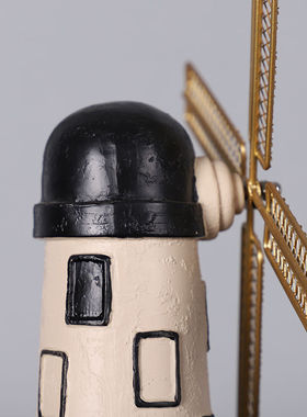 欧式复古风车摆件酒柜电视柜装饰创意家居客厅服装店铺餐厅工艺品