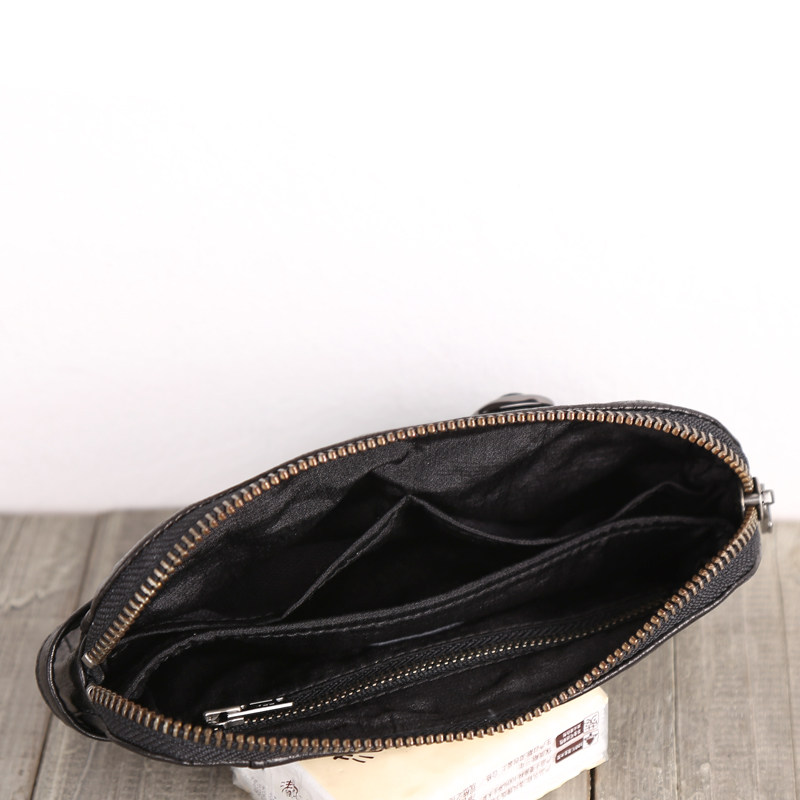 Original genuine leather handmade horizontal wallet wallet mobile phone
