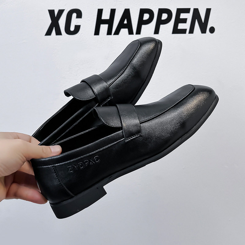 2026新款男鞋韩版百搭休闲小皮鞋男英伦风一脚蹬懒人乐福鞋豆豆鞋,淘宝优惠券,粉丝福利购,淘宝优惠卷