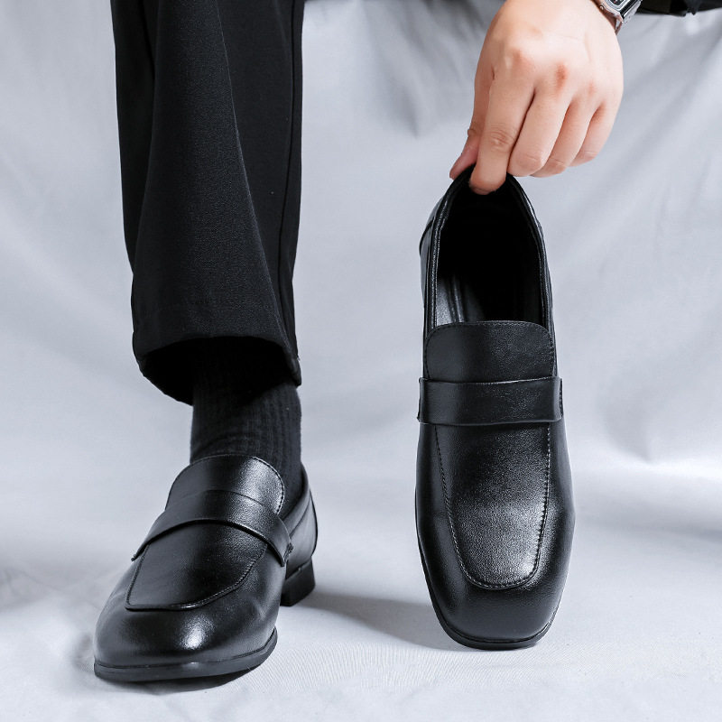 2026新款男鞋韩版百搭休闲小皮鞋男英伦风一脚蹬懒人乐福鞋豆豆鞋,淘宝优惠券,粉丝福利购,淘宝优惠卷