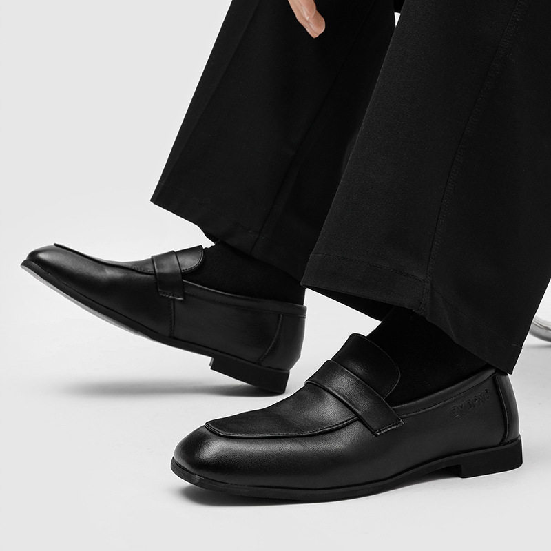 2026新款男鞋韩版百搭休闲小皮鞋男英伦风一脚蹬懒人乐福鞋豆豆鞋,淘宝优惠券,粉丝福利购,淘宝优惠卷