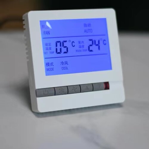 中央空调温控器水机风机盘管液晶控制器智能遥控三速开关控制面板 - 图2