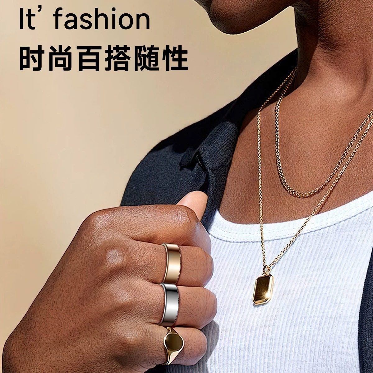 Smart Ring Call Alert Blood Oxygen Monitoring Pedometer,淘宝优惠券,粉丝福利购,淘宝优惠卷