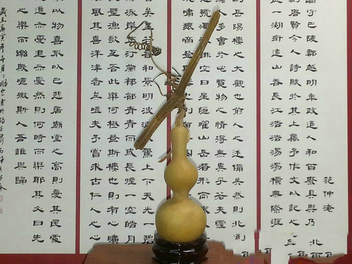 丰一阁文玩精品天津本地长嘴天然本长手捻三庭三亭葫芦Z002 - 图1